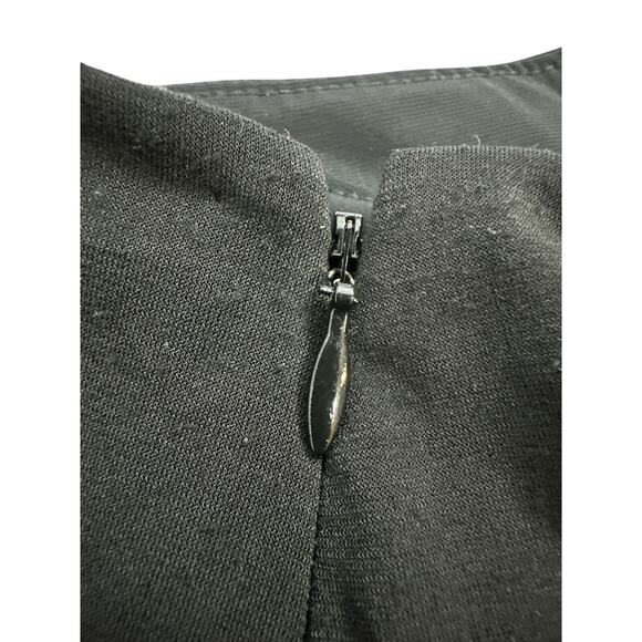 White House Black Market Black Sleeveless Ruffle Tiered Dress size 6 - Picture 5 of 9